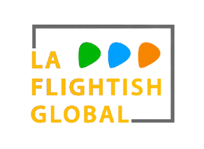 the logo for la flightfish global